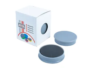 Magnesy ARTA średnica 40mm, szare (4szt w opakowaniu)
